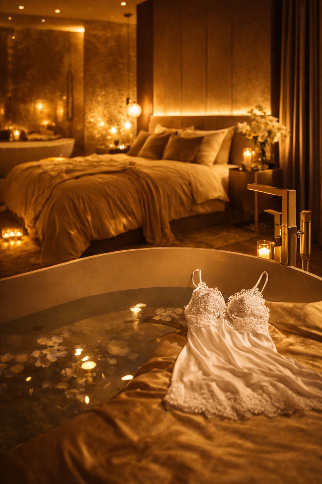 Love Room, luxe sensoriel, ambiance feutrée aux bougies